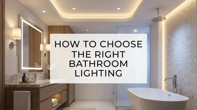 How to Choose the Right Bathroom Lighting